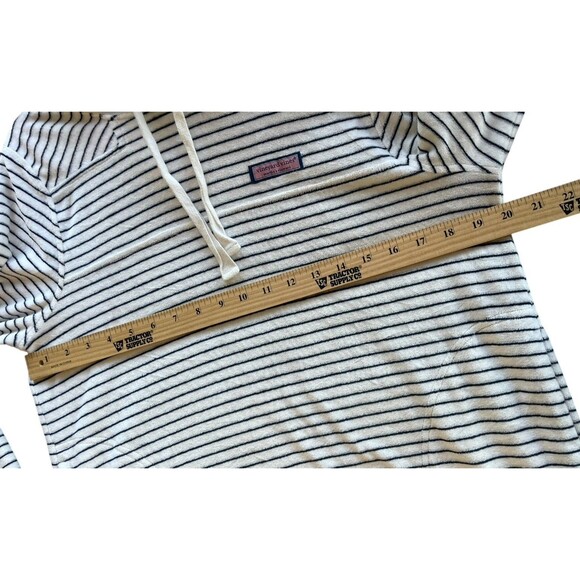 VINEYARD VINES Striped Terry Hoodie Womens Size shep shirt Small Preppy - Picture 11 of 12